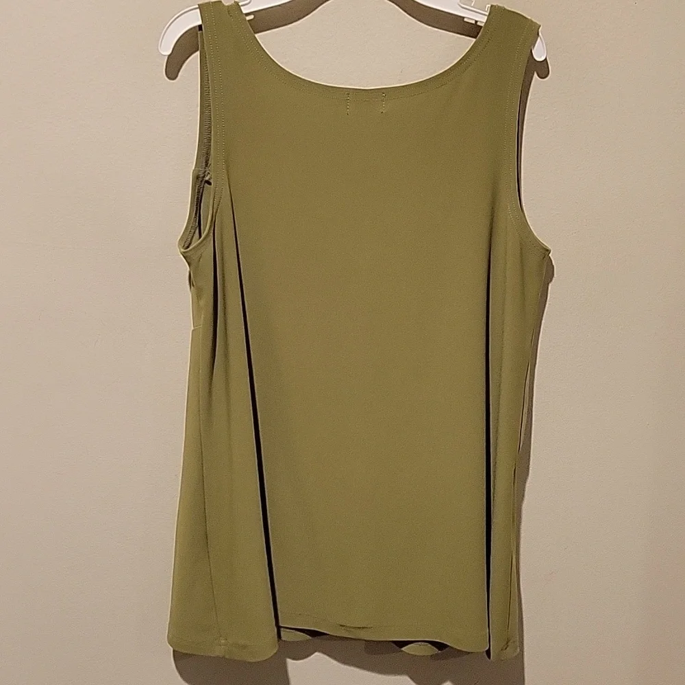 Sympli Green Ruched Tank Top - Picture 4 of 4